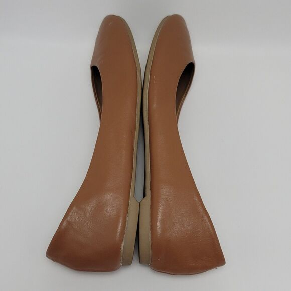 Steven Madden P-Heaven Womens Brown Solid Leather Slip On Ballet Flats Size 8.5 - Picture 11 of 11